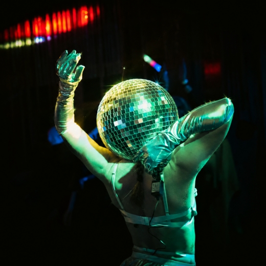 Discoball, Mirrorball, Glitterball Head Dancers